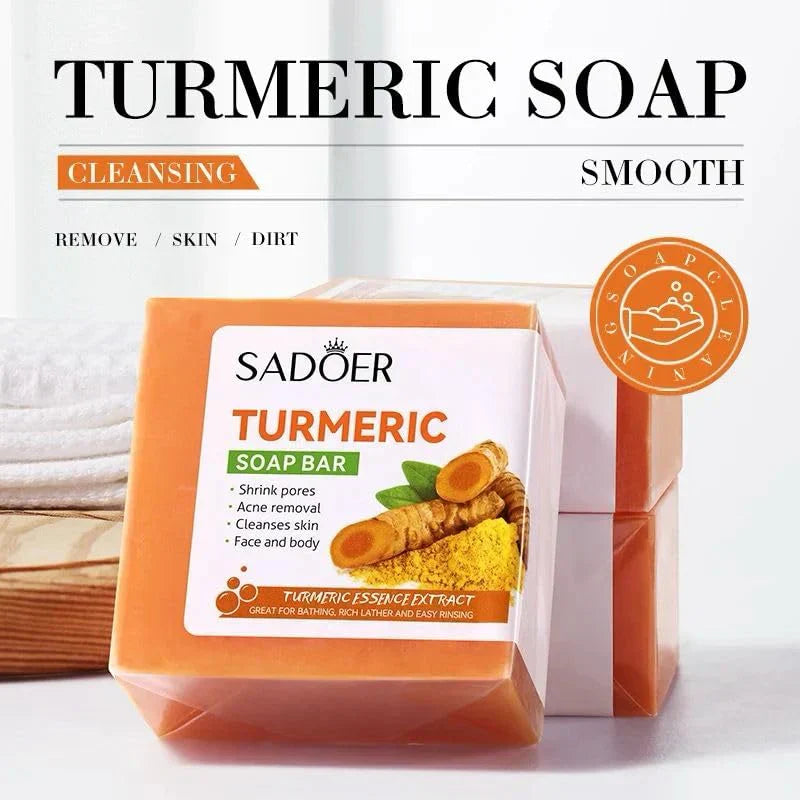 Organic Turmeric + Kojic acid Soap Face Cleansing & Whitening